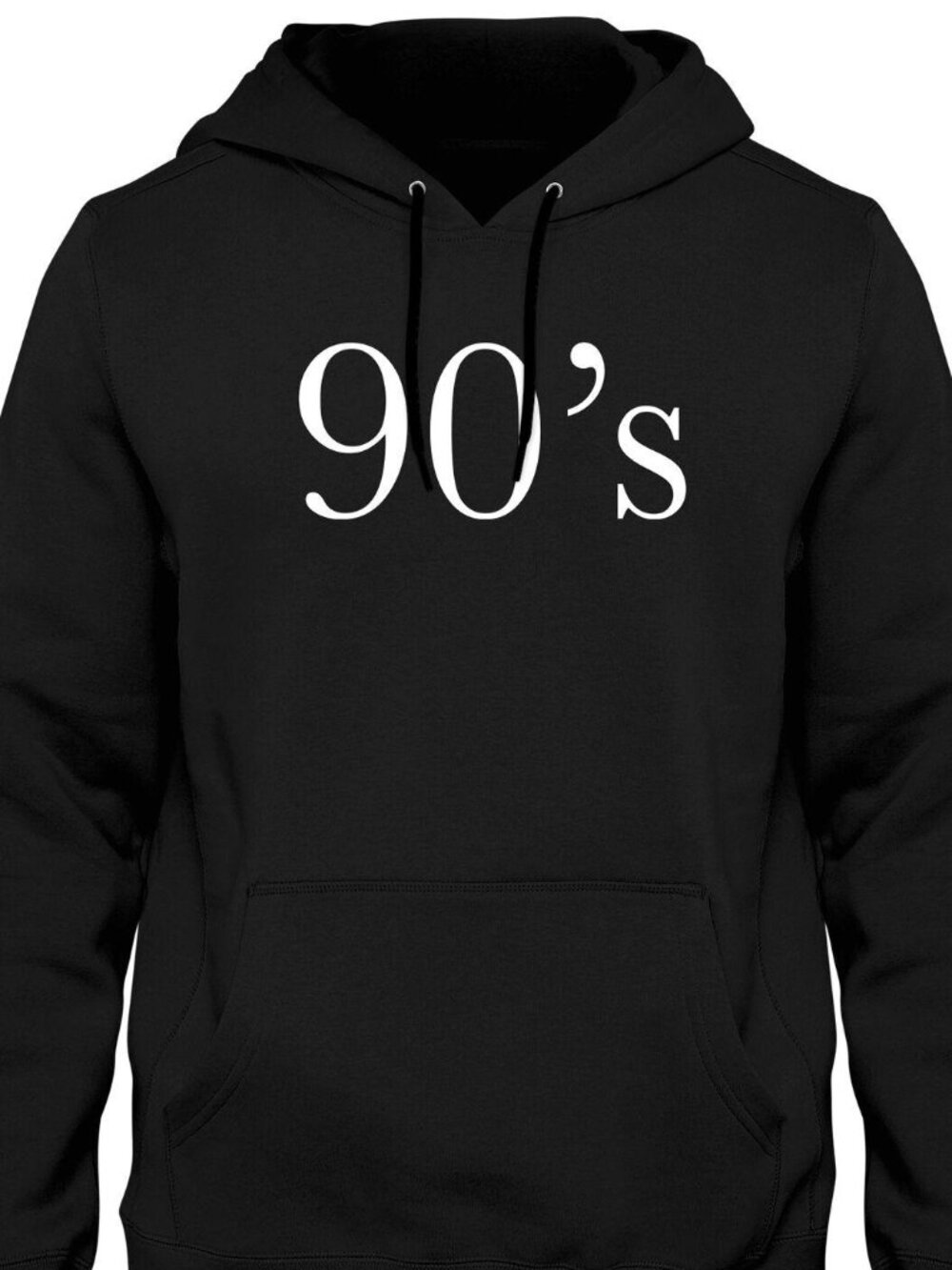New 90's Black Hoodie Fleece Sweatshirt